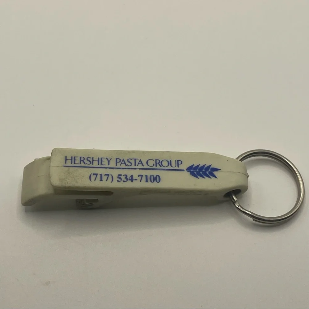 Vintage Hershey Pasta Group Keychain Bottle Opener